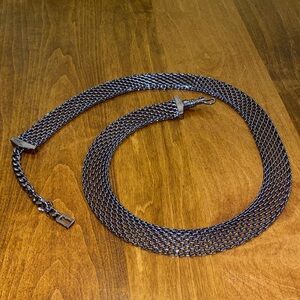 St. John Chain Belt Mesh Gunmetal Silver